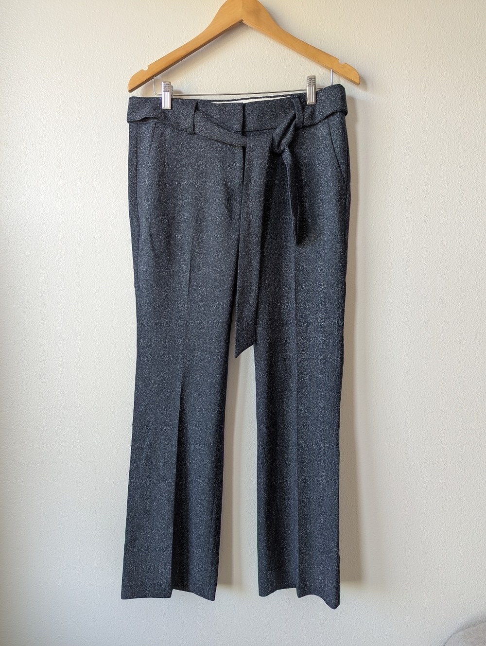 LOFT Marisa Trousers Wide Leg Pants in Heather Gray Size 4